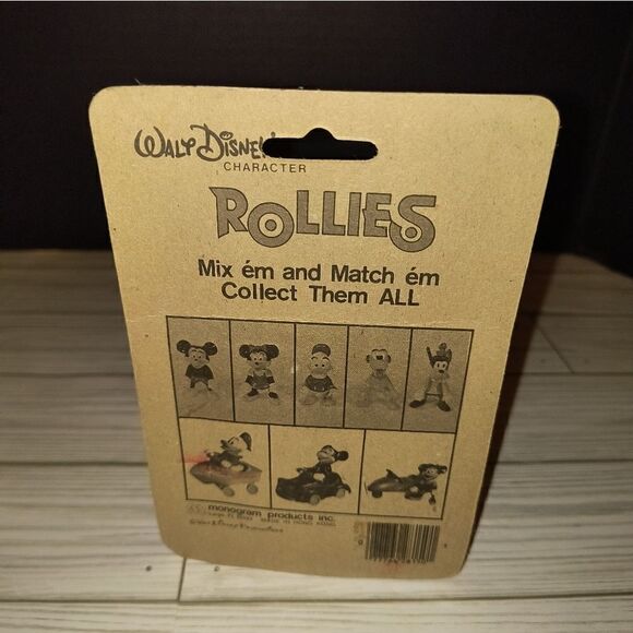Walt Disney Character Rollies Mickey Mouse Vintage Toy Car By Monogram - Picture 7 of 7